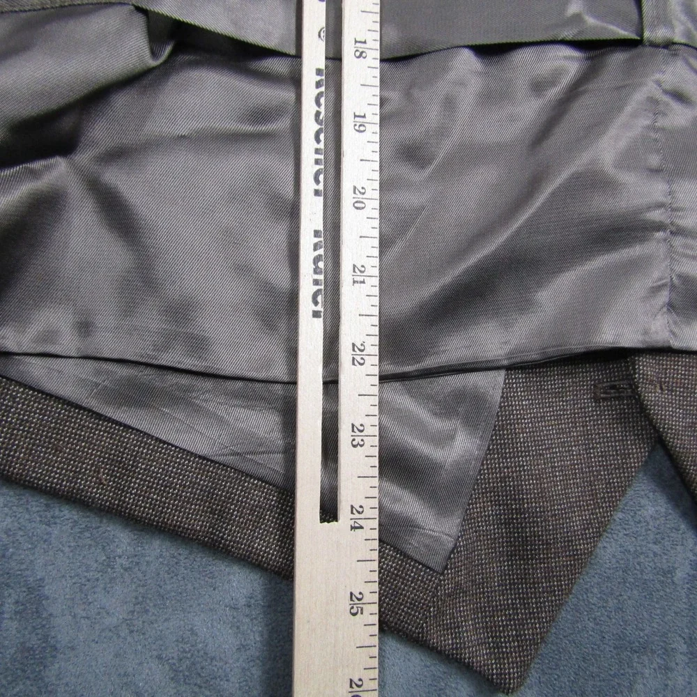 Suit Vest Men 47 Brown Micro Pattern Formal Cinch Back Waistcoat Wedding